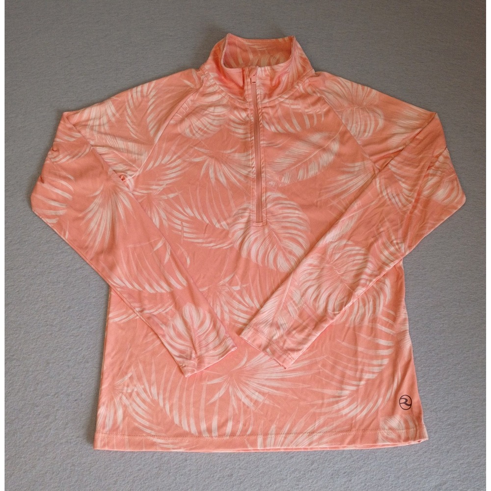 Reel Life Womens Sz Small Lightweight Pullover Jacket Tropical Polyester Active